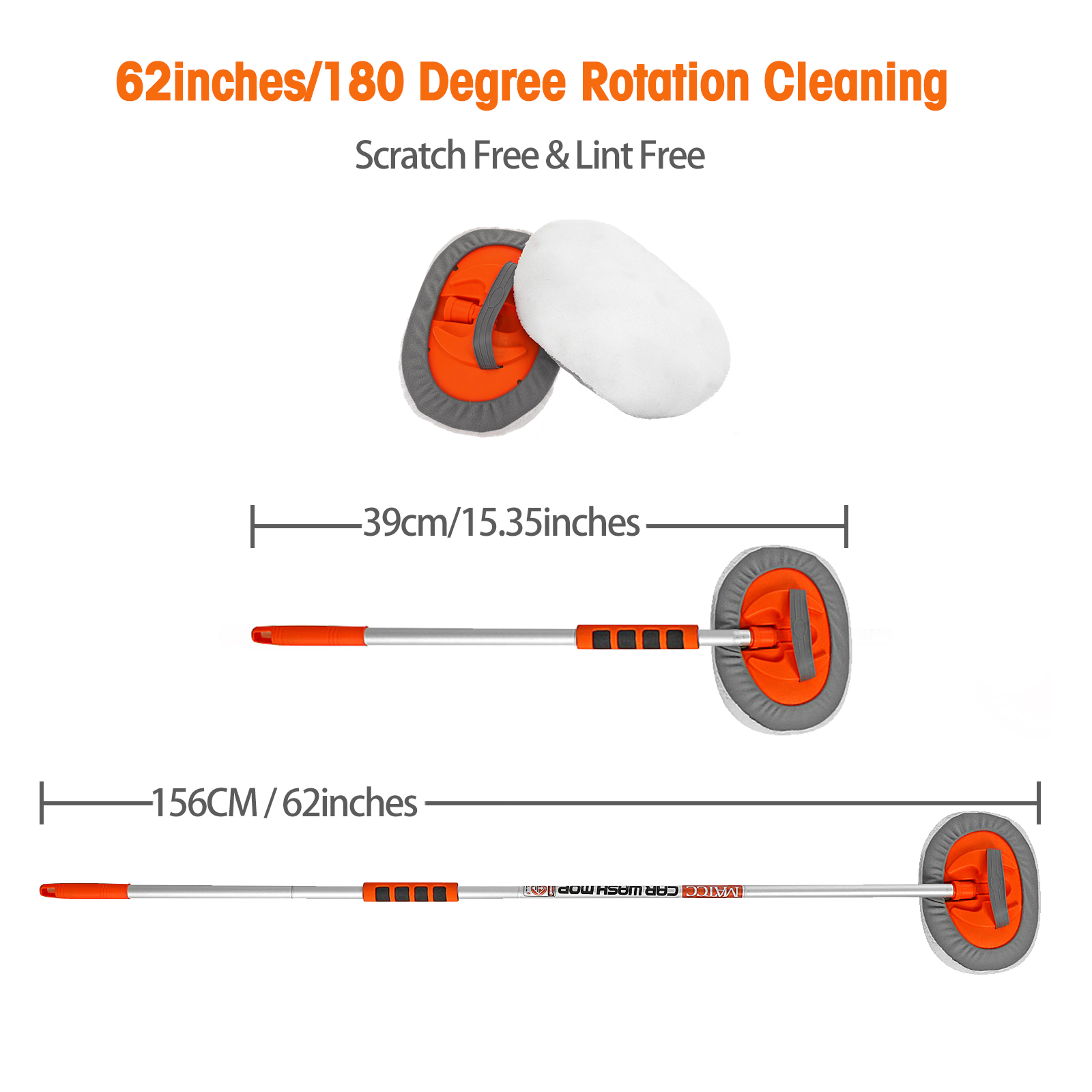 MATCC-2-in-1-Car-Wash-Mop-Mitt-with-2-Pcs-Mop-Heads-62-Long-Handle-Coral-fleece-Car-Wash-Dust-Brush--1878100-2