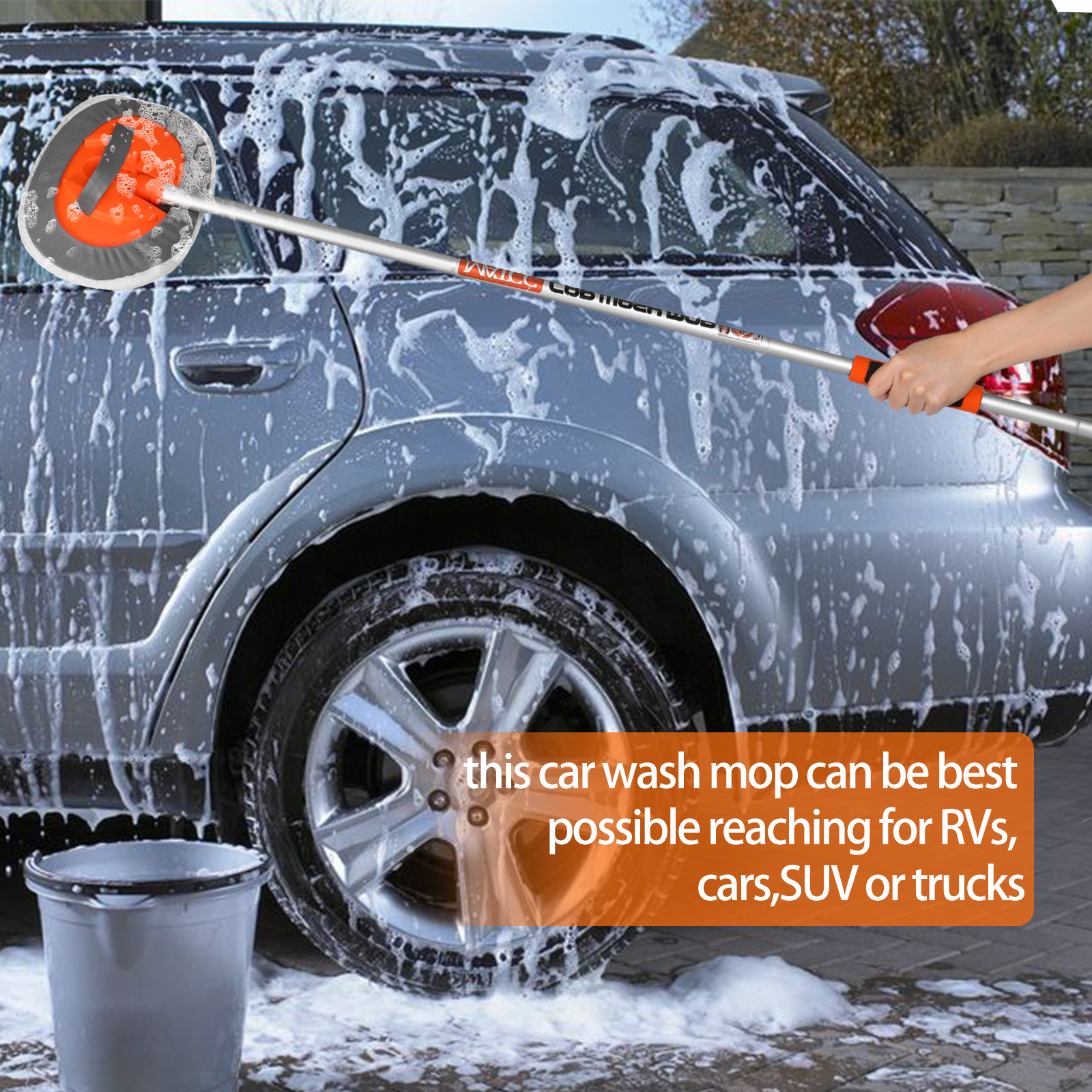 MATCC-2-in-1-Car-Wash-Mop-Mitt-with-2-Pcs-Mop-Heads-62-Long-Handle-Coral-fleece-Car-Wash-Dust-Brush--1878100-5