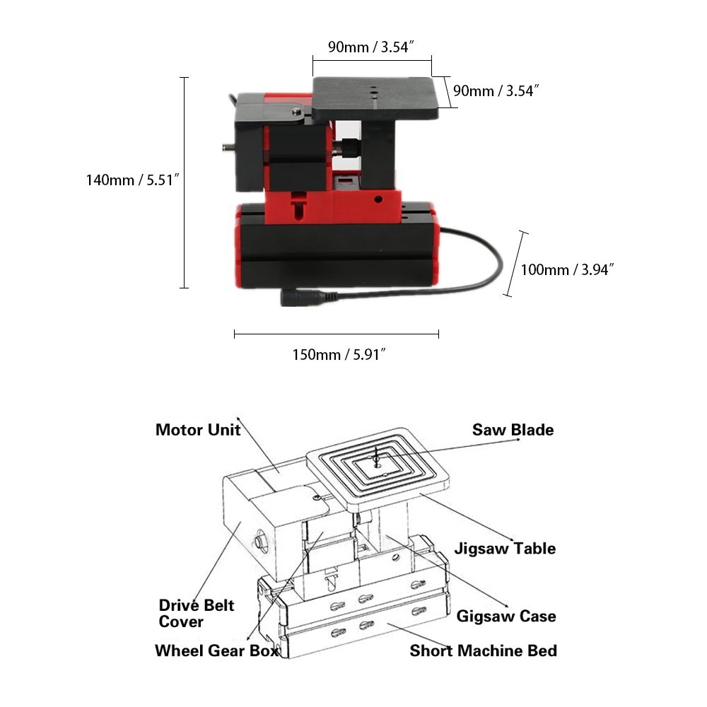 Mini-6-in-1-Lathe-Machine-for-DIY-Assembly-of-Sawing-Machine-Grinder-Driller-Wood-Lathe-Metal-Lathe--1911192-2