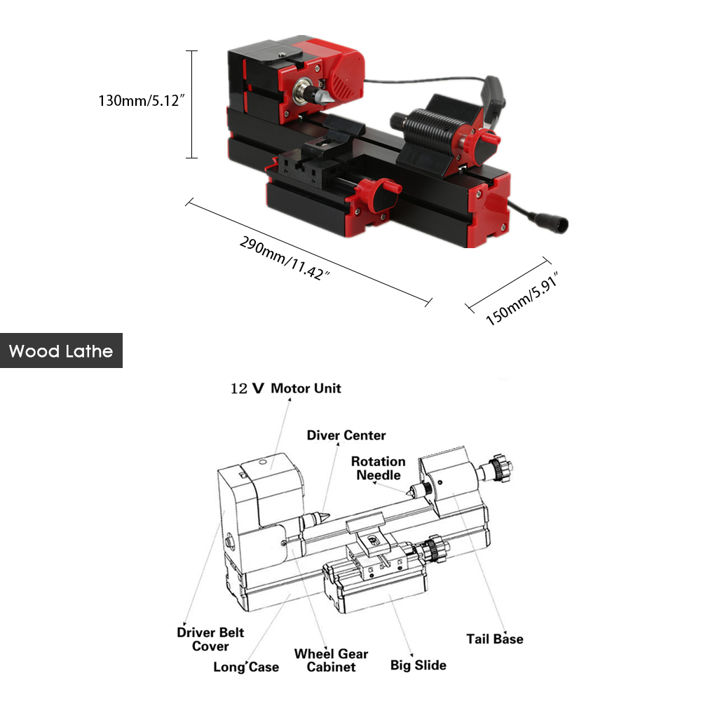 Mini-6-in-1-Lathe-Machine-for-DIY-Assembly-of-Sawing-Machine-Grinder-Driller-Wood-Lathe-Metal-Lathe--1911192-12