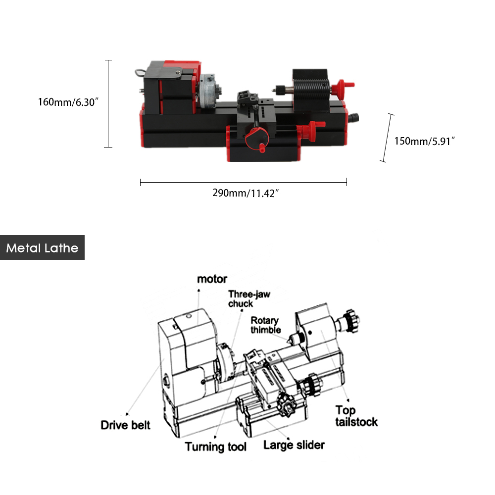 Mini-6-in-1-Lathe-Machine-for-DIY-Assembly-of-Sawing-Machine-Grinder-Driller-Wood-Lathe-Metal-Lathe--1911192-14