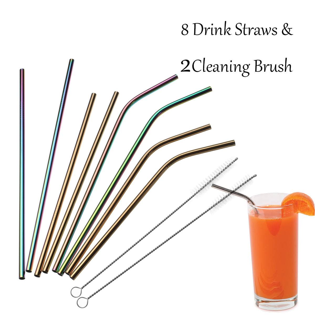 Stainless-Steel-Straw-Set-Long-Metal-Environment-Friendly-Drinking-Straws-Kit-With-2-Brushes-Bag-1311599-1