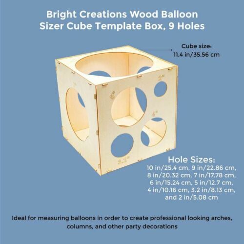 Wood-Balloon-Sizer-Cube-Template-Box-for-Wedding-Party-9-Holes-2-To-10-Inches-Tool-1712408-8