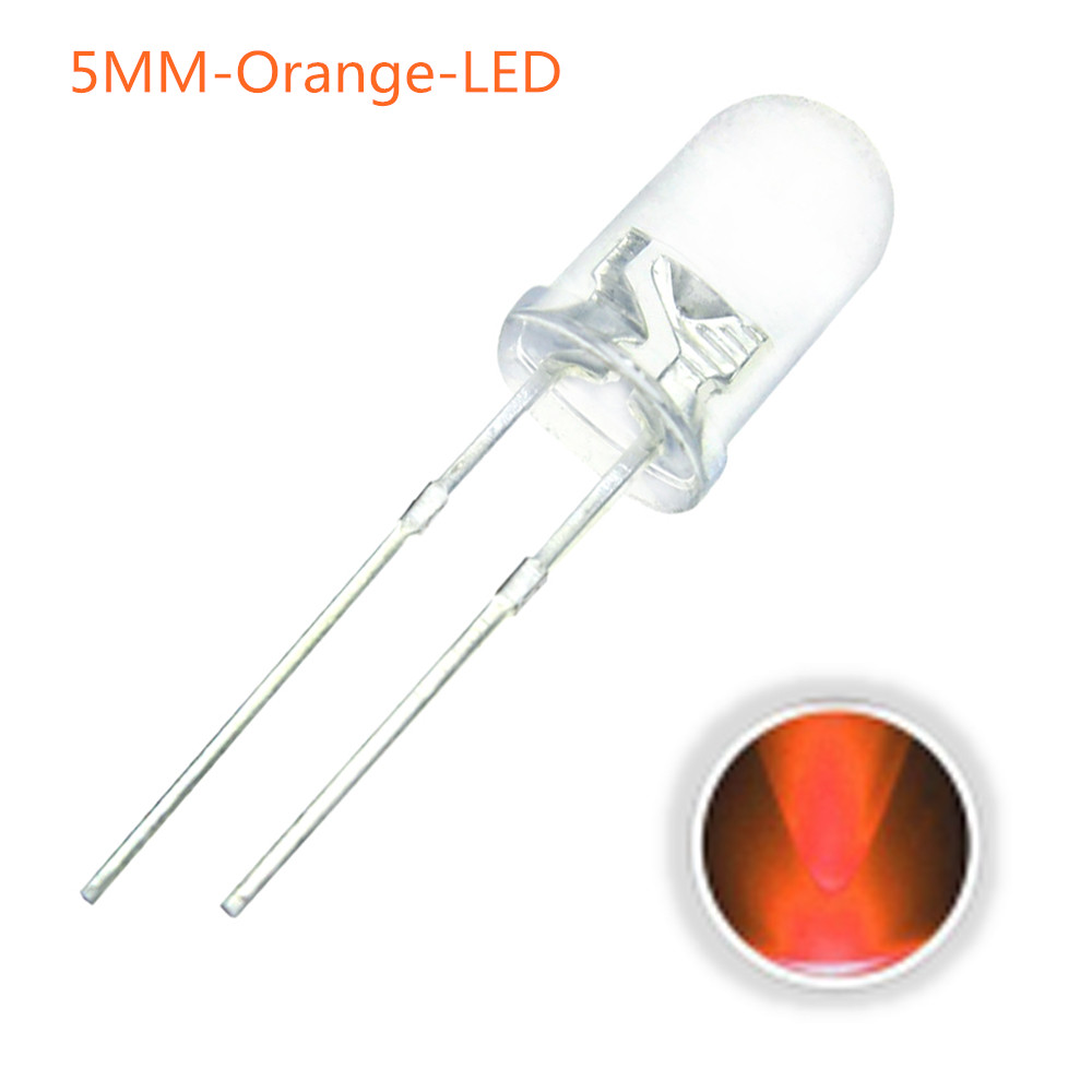 100PCS-5MM-20mA-Transparent-Round-Emitting-Color-Orange-DIY-LED-Diode-Light-Set-1535249-1