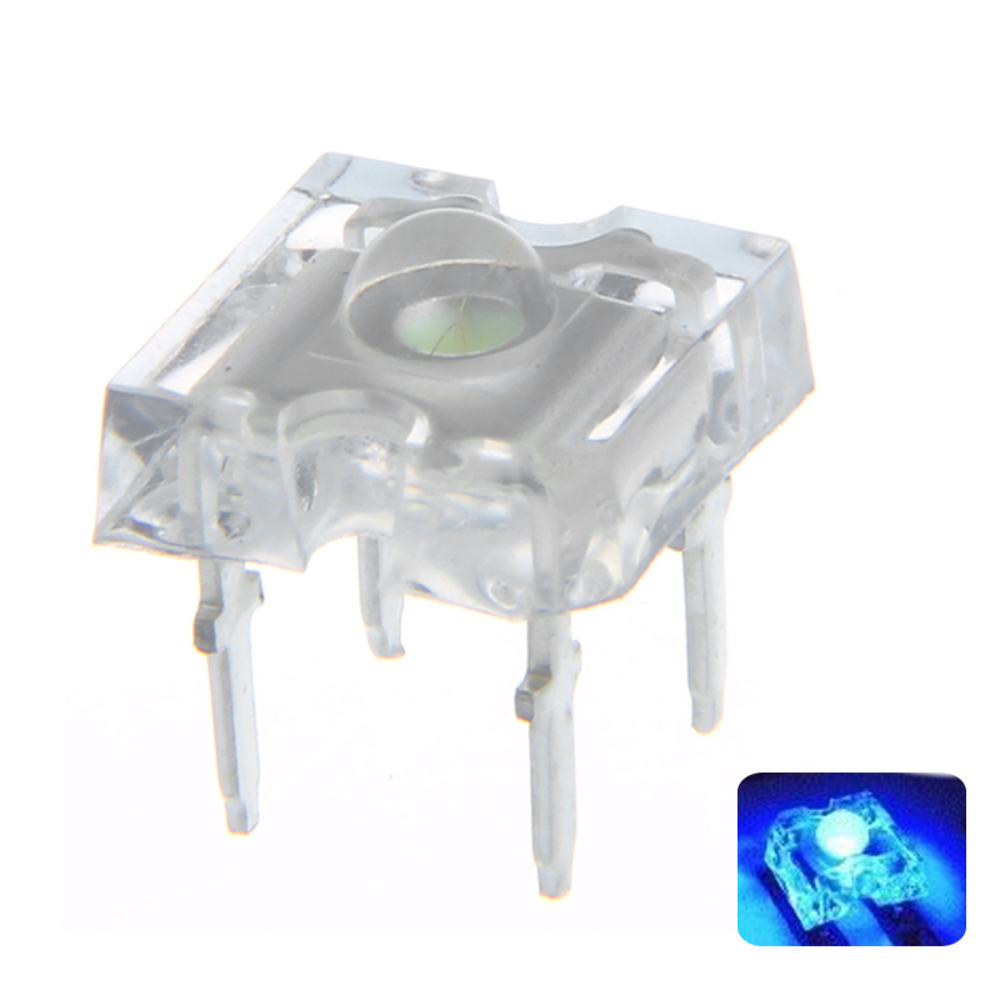 100PCS-DC3V-3MM-4Pin-Blue-Transparent-Round-Top-Lens-Water-Clear-Bulb-Emitting-LED-Diode-DIY-Lamp-1543283-1