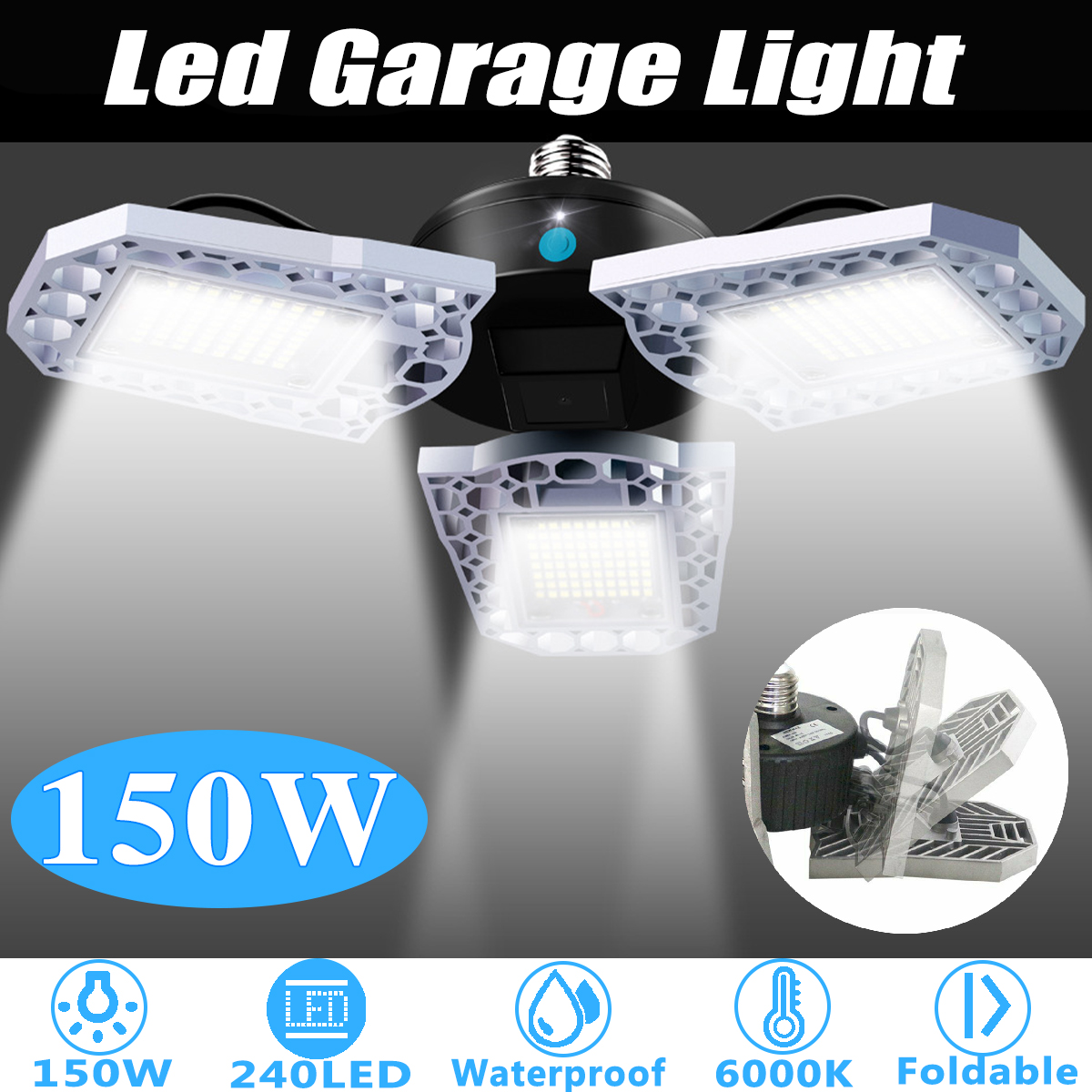 AC170-265V-E26-Waterproof-150W-Light-Sensor-240-LED-Garage-Bulb-Deformable-Ceiling-Lamp-Home-Outdoor-1634378-1