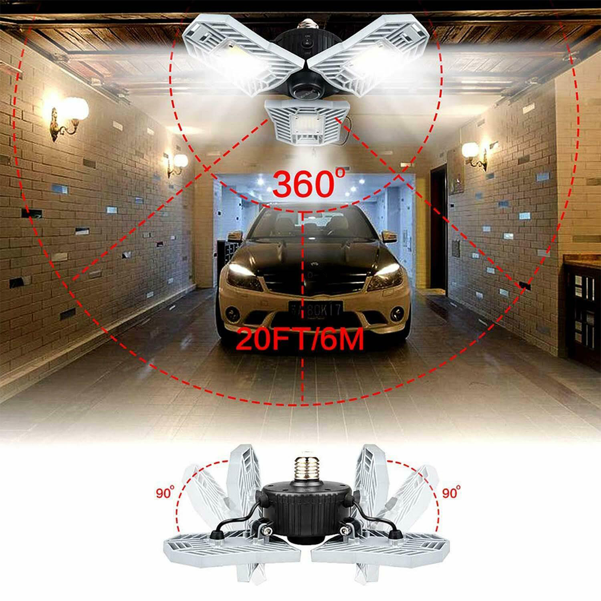 AC170-265V-E26-Waterproof-150W-Light-Sensor-240-LED-Garage-Bulb-Deformable-Ceiling-Lamp-Home-Outdoor-1634378-6