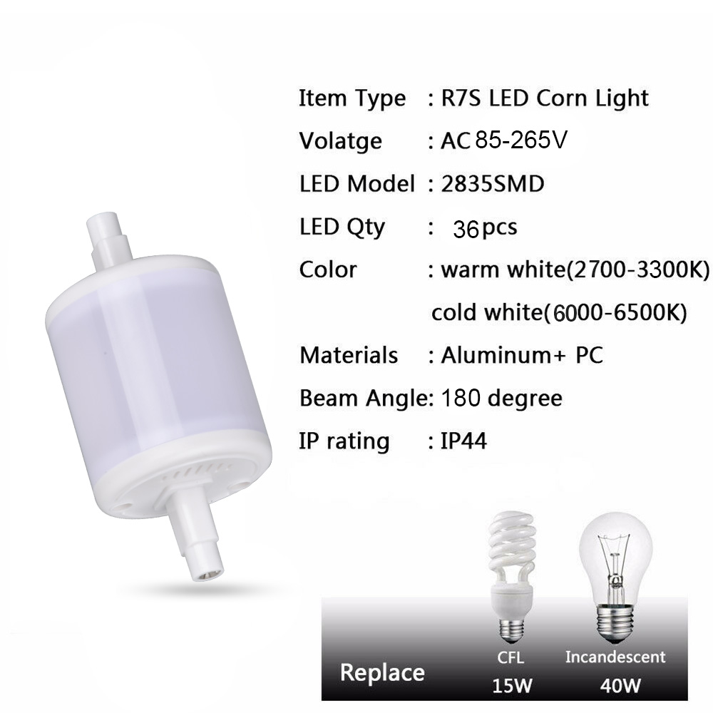 AC85-265V-78MM-5W-Non-dimmable-Milky-Cover-Warm-White-Pure-White-SMD2835-36LED-Corn-Floodlight-Bulb-1481775-2