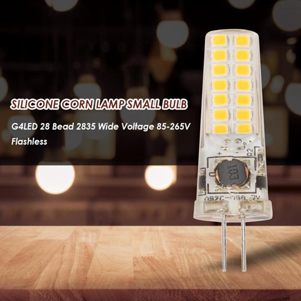 AC85-265V-G4-5W-28-SMD-2835-No-Strobe-Silica-gel-LED-Corn-Light-Bulb-Ceiling-Lamp-Indoor-Home-Decor-1598727-1