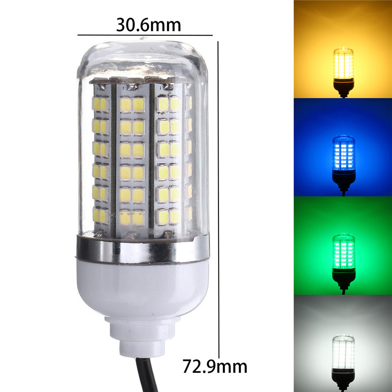 DC12V-7W-SMD2835-108-Underwater-LED-Fishing-Night-Boat-Attracts-Fish-Squid-Light-Bulb-with-Switch-1276984-1
