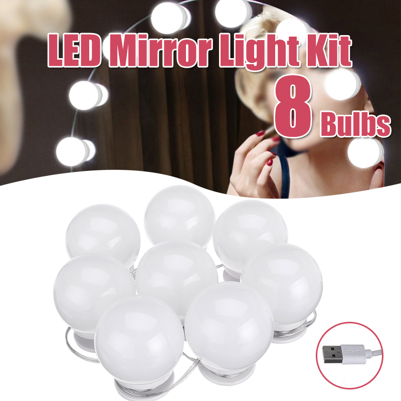 DC5V-USB-Hollywood-Style-LED-Mirror-Makeup-Party-Light-with-8-Dimmable-White-Bulb-for-Dressing-Room-1323611-1