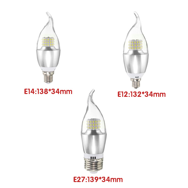 E14-E12-E27-7W-60-SMD-3014-LED-White-Warm-White-Glass-Candle-Lamp-Bulb-Non-Dimmable-AC-85-265V-1040427-8