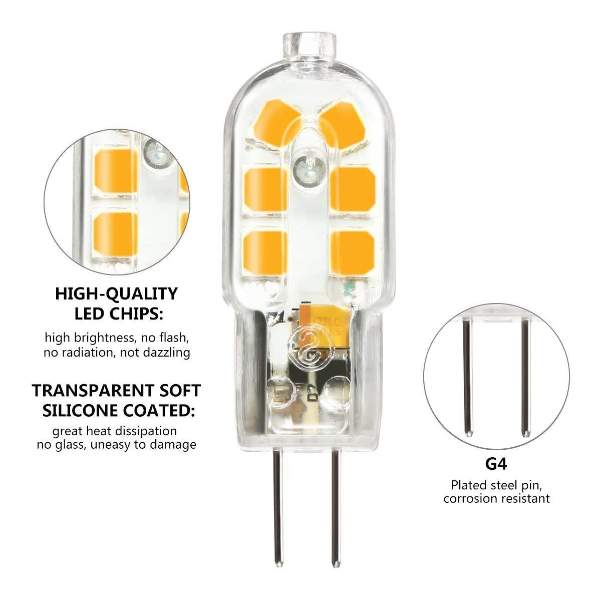 KINGSO-10-Pack-LED-Bulb-G4-3W-Energy-Saving-25W-Equivalent-Halogen--Incandescent-Lamp-G4-LED-360deg--1800448-6