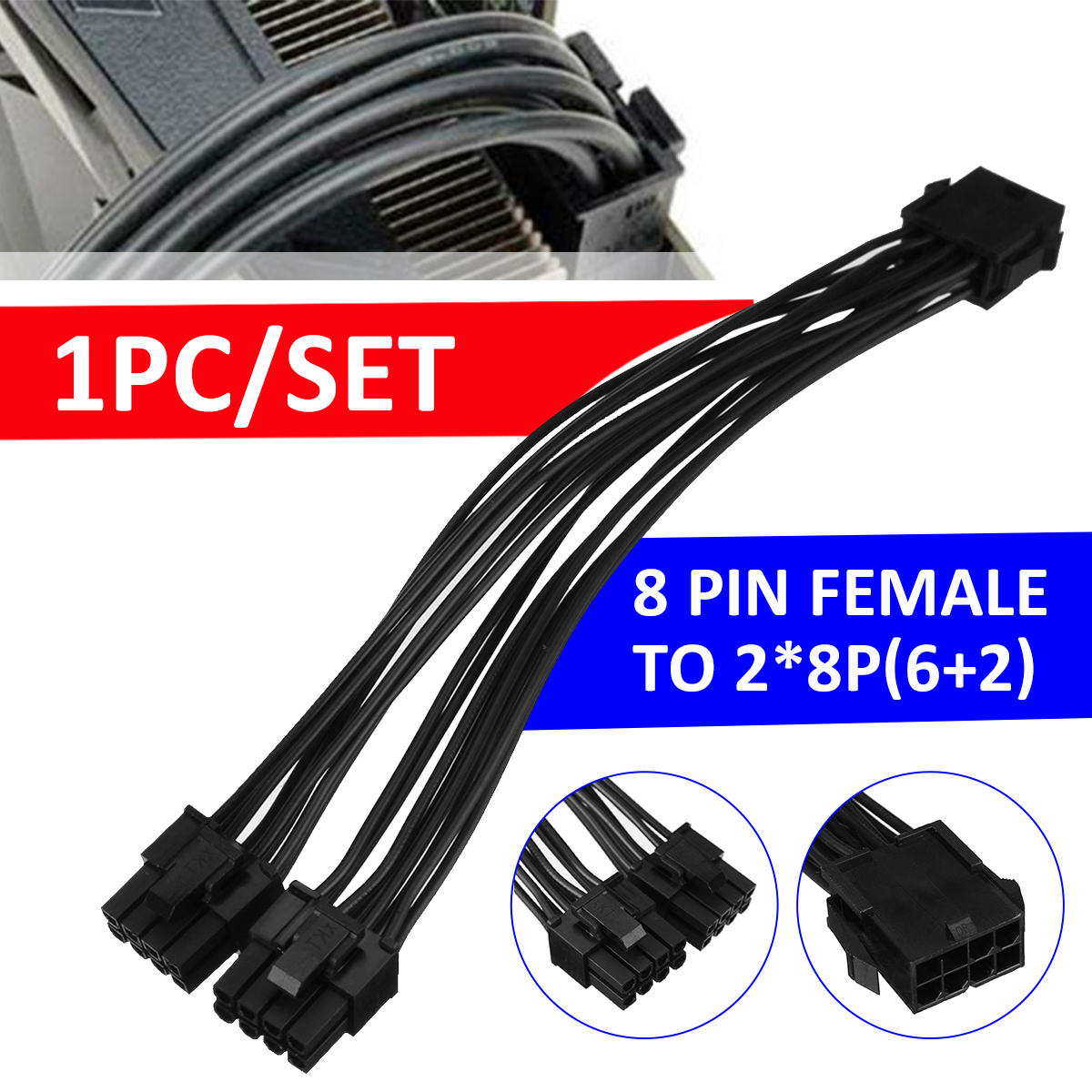 20cm-Graphics-Card-8-Pin-Female-to-28P62pin-Extention-Power-Cable-Male-1931117-2