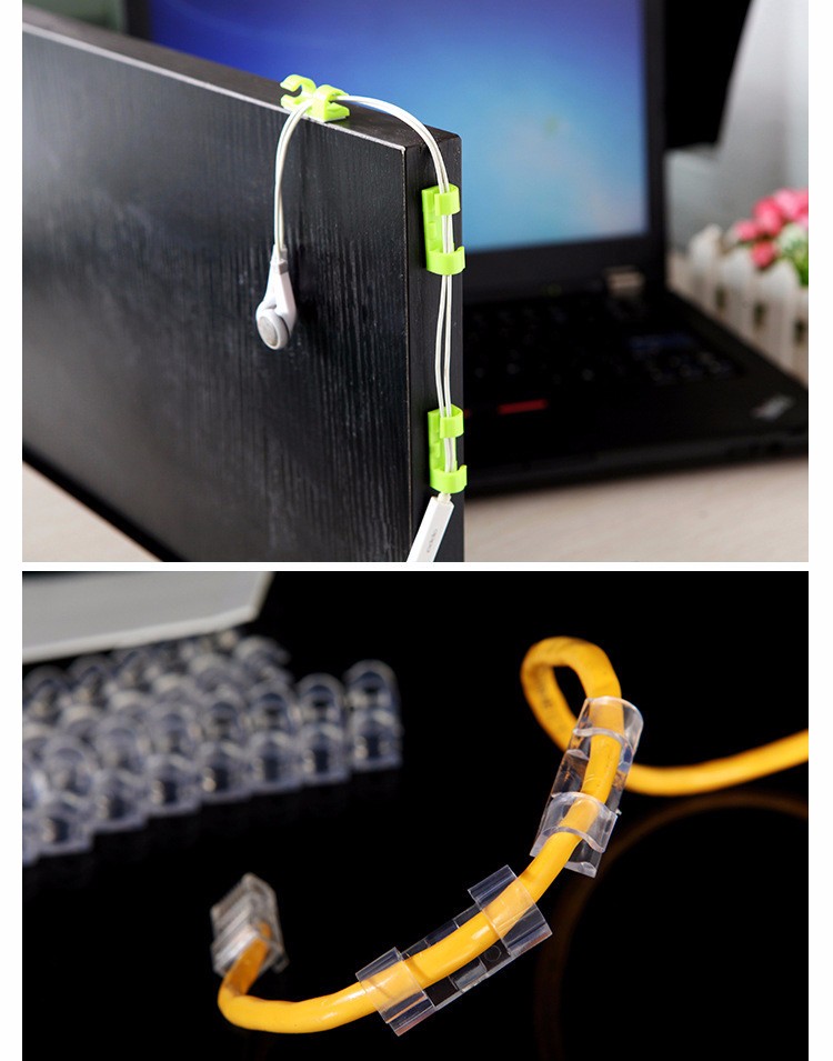 20pcs-Stick-on-Table-Wall-Stick-Clip-Wire-Management-Wire-Tidy-Wire-Cable-Organizer-Clip-1104786-5