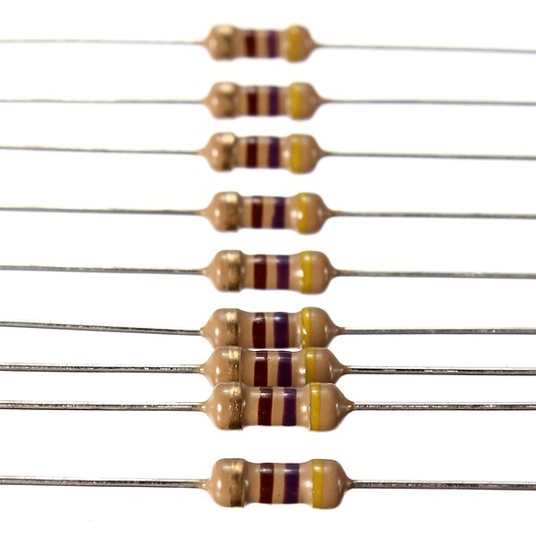 50-Pcs-470-Ohm-14W-025W-5-Carbon-Film-Resistors-933022-6