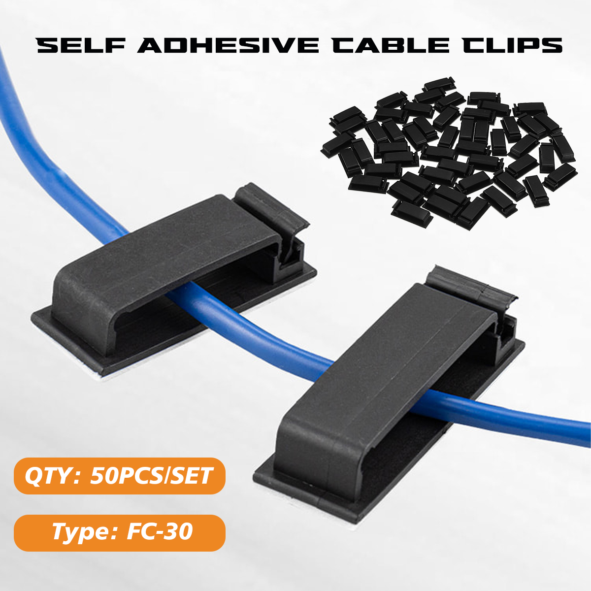 50Pcs-Cable-Clips-Self-Adhesive-Cord-Management-Wire-Holder-Organizer-Clamp-for-Computer-1935352-6