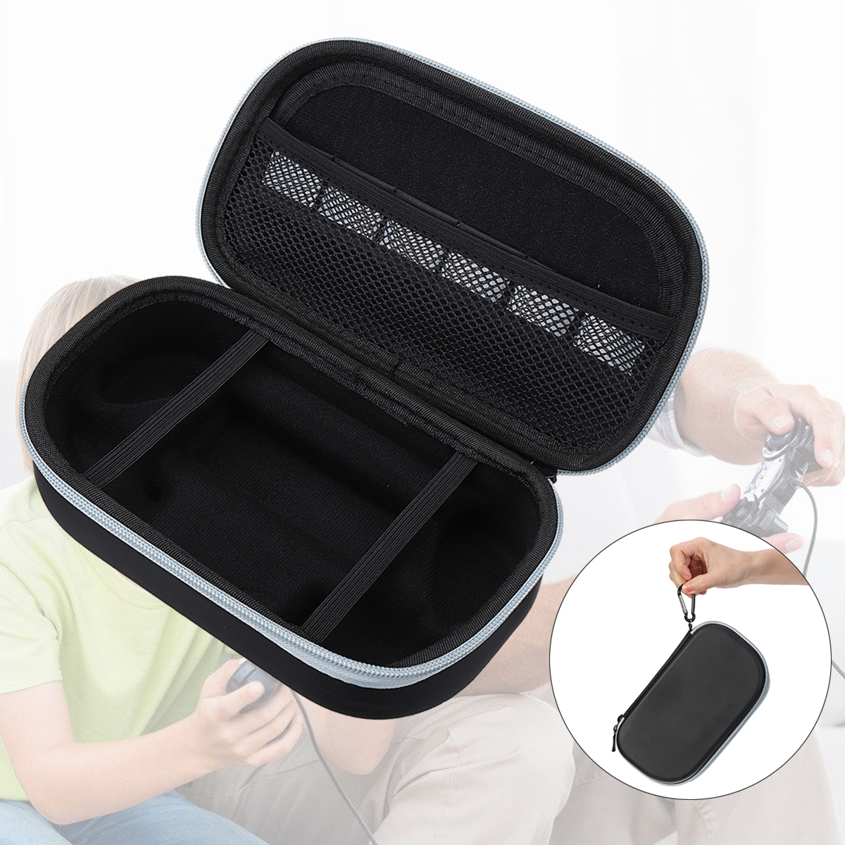 Portable-Storage-Case-EVA-Black-Hard-Cover-Protective-Carry-Case-for-psv1000-2000-Console-1974705-13