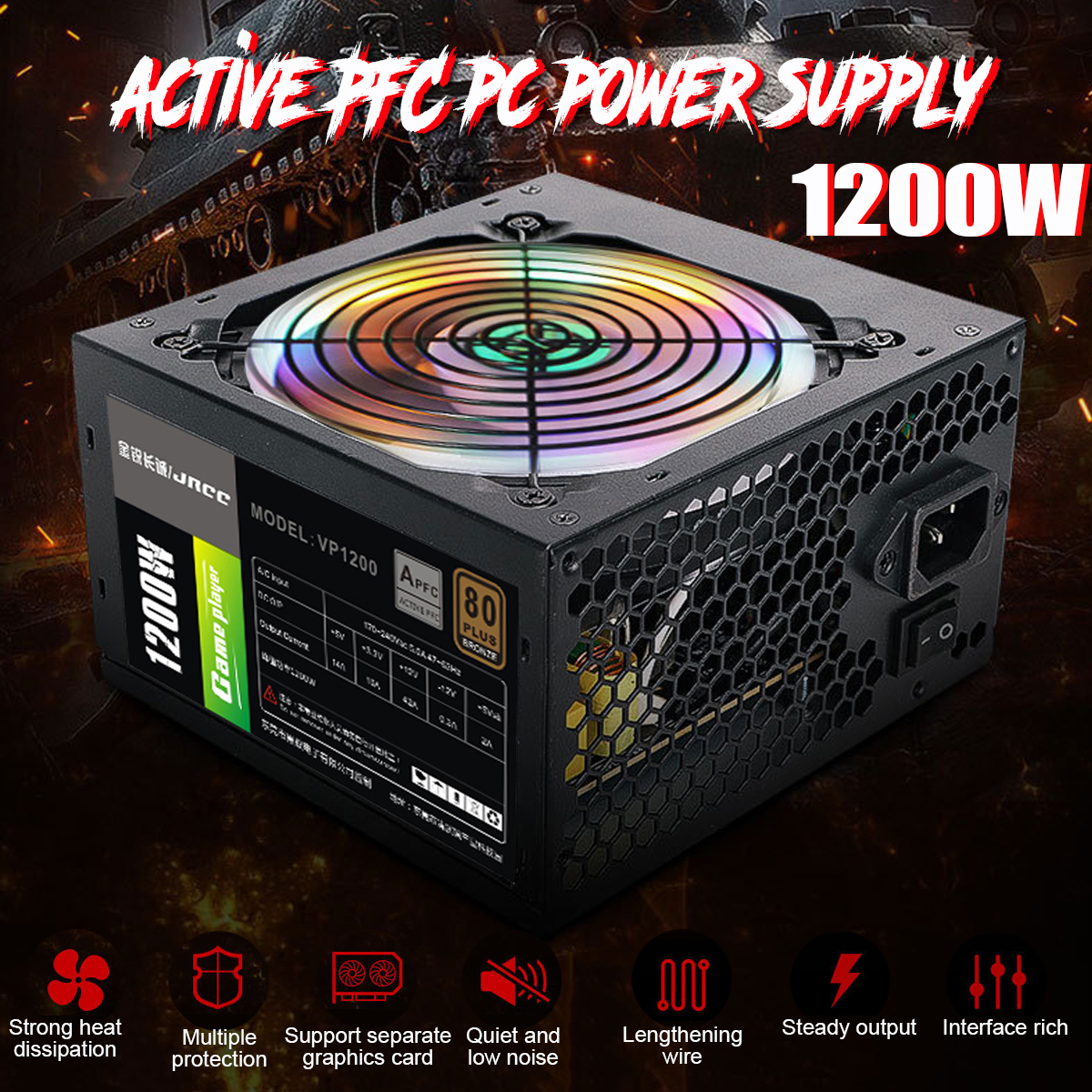 1200W-Active-ATX-12V-PFC-Desktop-Gaming-PC-Power-Supply-8PIN--2x6PIN-Silent-Fan-with-LED-Light-1636669-2