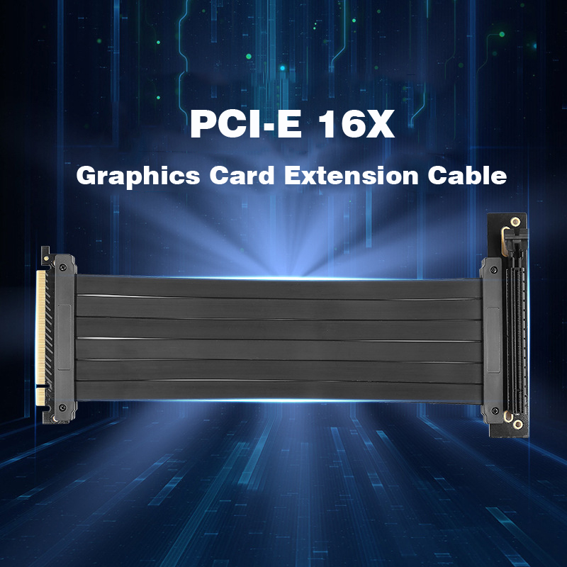 PCI-E-30-16X-90deg-Graphics-Card-Vertical-Stand-Base-ATX-Case-Flexible-Extension-Cable-Riser-Card-Ad-1837393-1