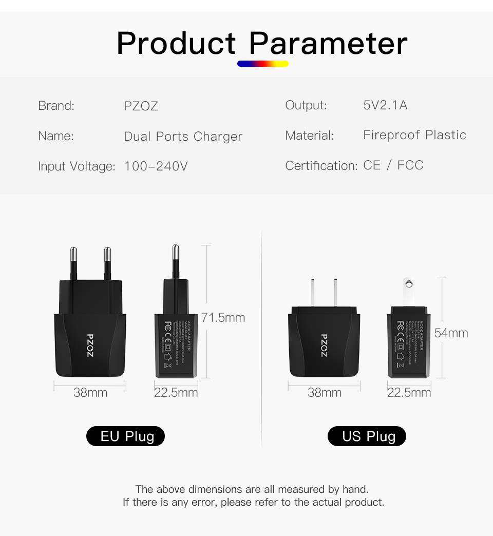 PZOZ-21A-Dual-USB-Ports-Charger-Fast-Charging-Travel-EU-Plug-Adapter-Charger-For-iPhone-X-XR-XS-Max--1465670-9