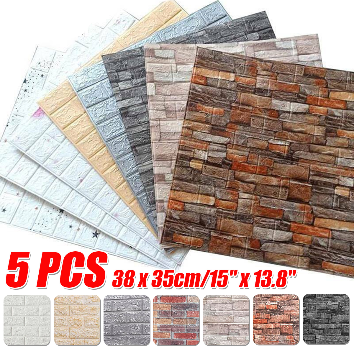 5Pcs-3D-Soft-Tile-Brick-Wall-Sticker-Self-adhesive-Waterproof-Foam-Panel-3835cm-1822540-1