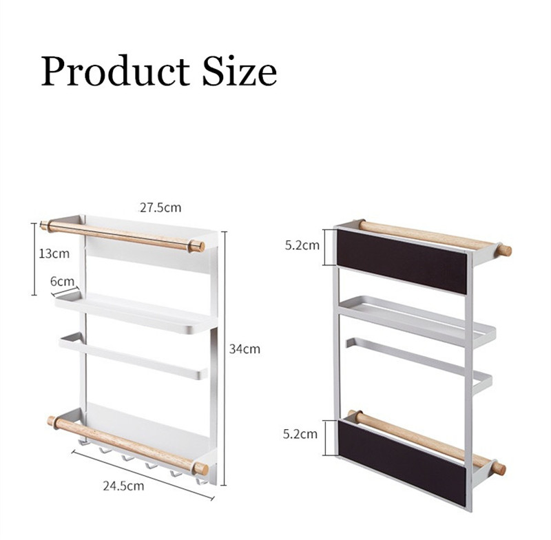 Magnetic-Refrigerator-Fridge-Sidewall-Paper-Towel-Holder-Storage-Rack-Shelf-Kitchen-Organizer-Space--1510930-7