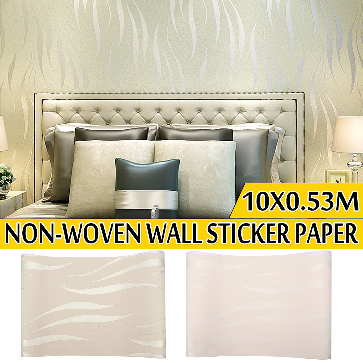 Non-woven-Wallpaper-Roll-3D-Wave-Background-Sticker-Living-Room-Bedroom-Decoration-1814023-1
