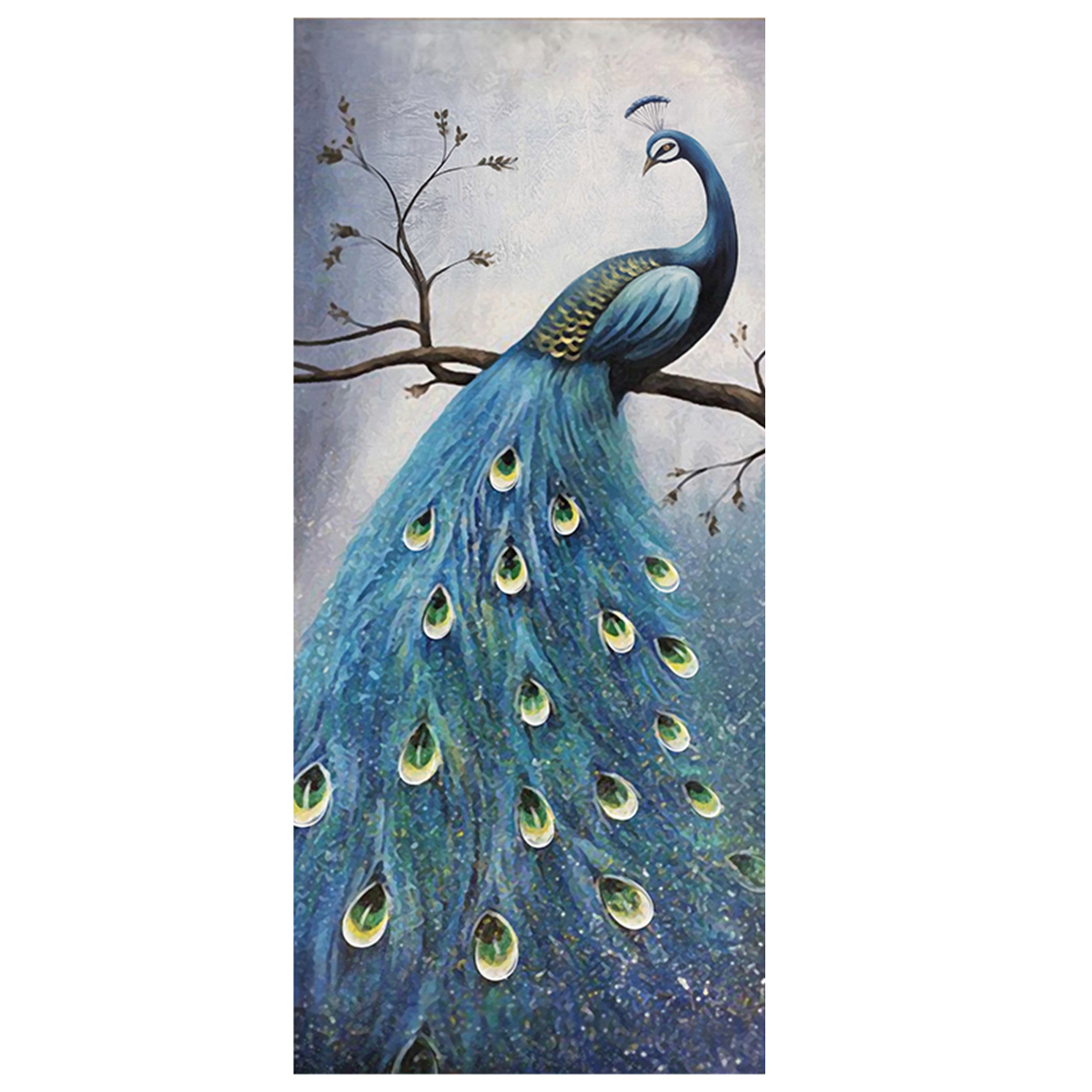 PVC-Living-Room-Door-Stickers-Wallpaper-Poster-Peacock-Waterproof-Home-Decoration-1806509-8