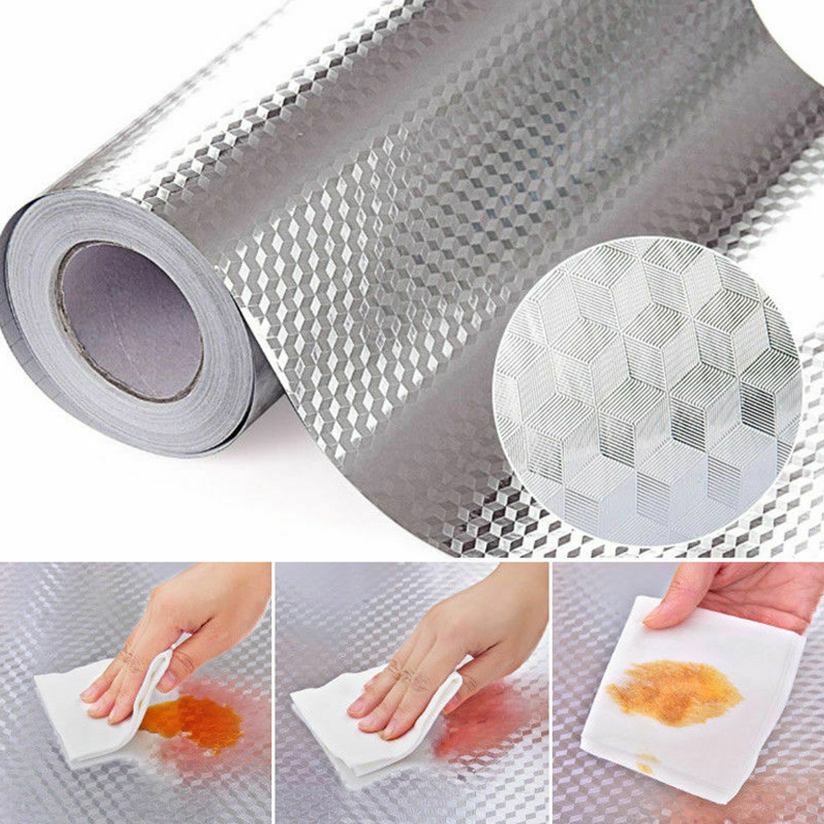 Self-adhesive-Kitchen-Wallpaper-Oil-Proof-Aluminum-Foil-Wall-Sticker--Cabinet-1814005-6