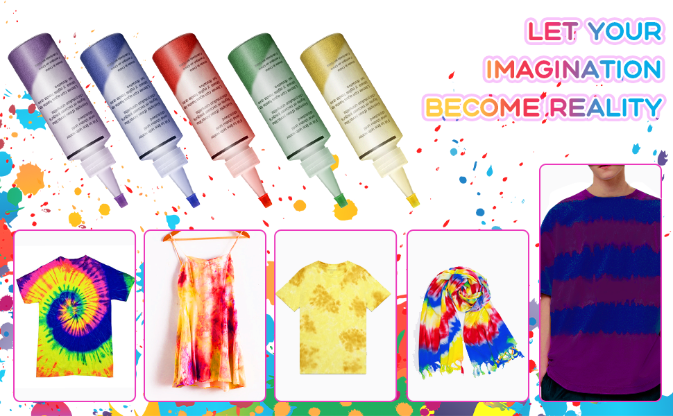 Tie-Dye-DIY-Kit-5-Colors-Fabric-Textile-Shirts-Paints-Permanent-Paint-for-Clothes-Shirt-Dress-Homema-1906746-5