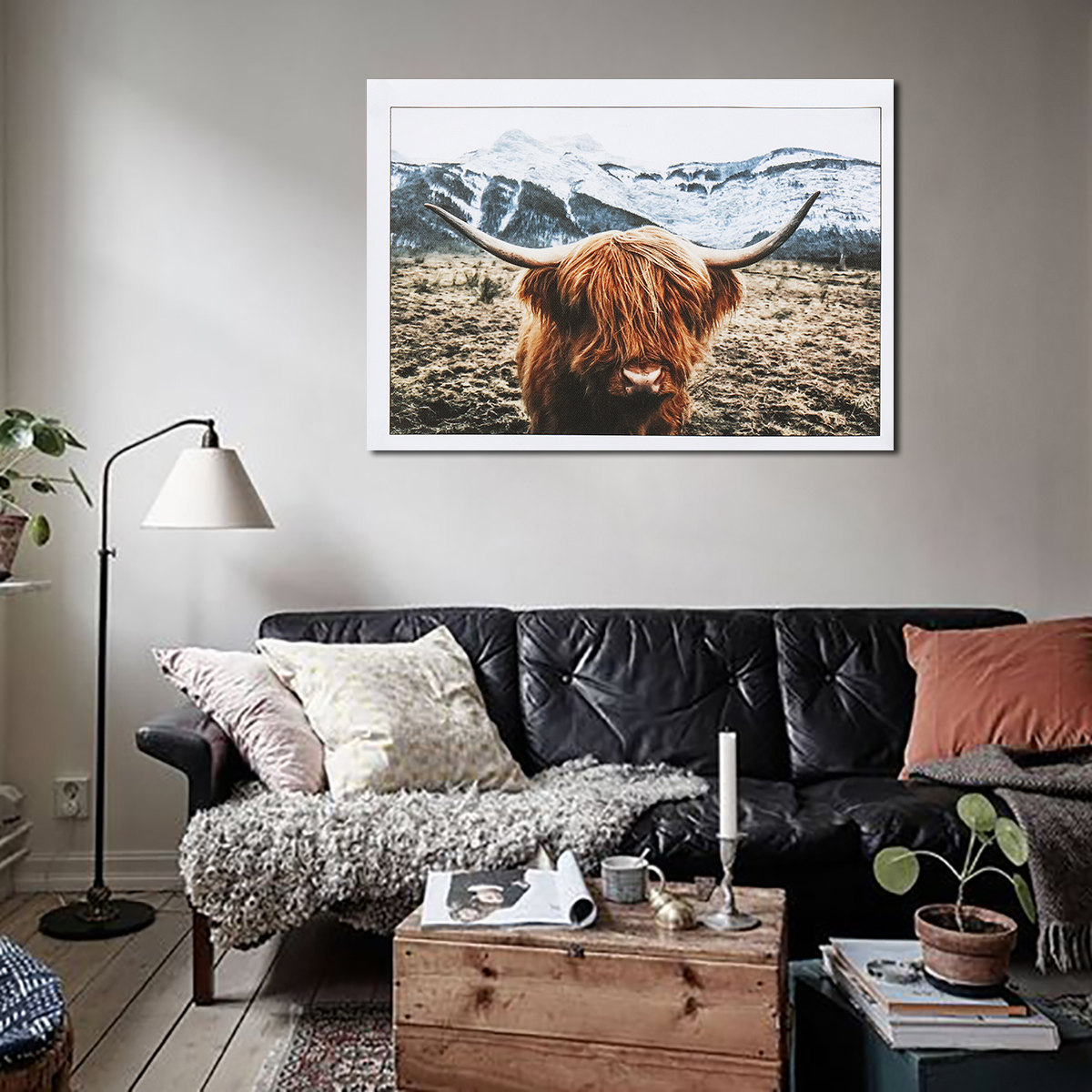 1-Piece-Canvas-Print-Painting-Highland-Cow-Poster-Wall-Decorative-Printing-Art-Pictures-Frameless-Wa-1743443-7