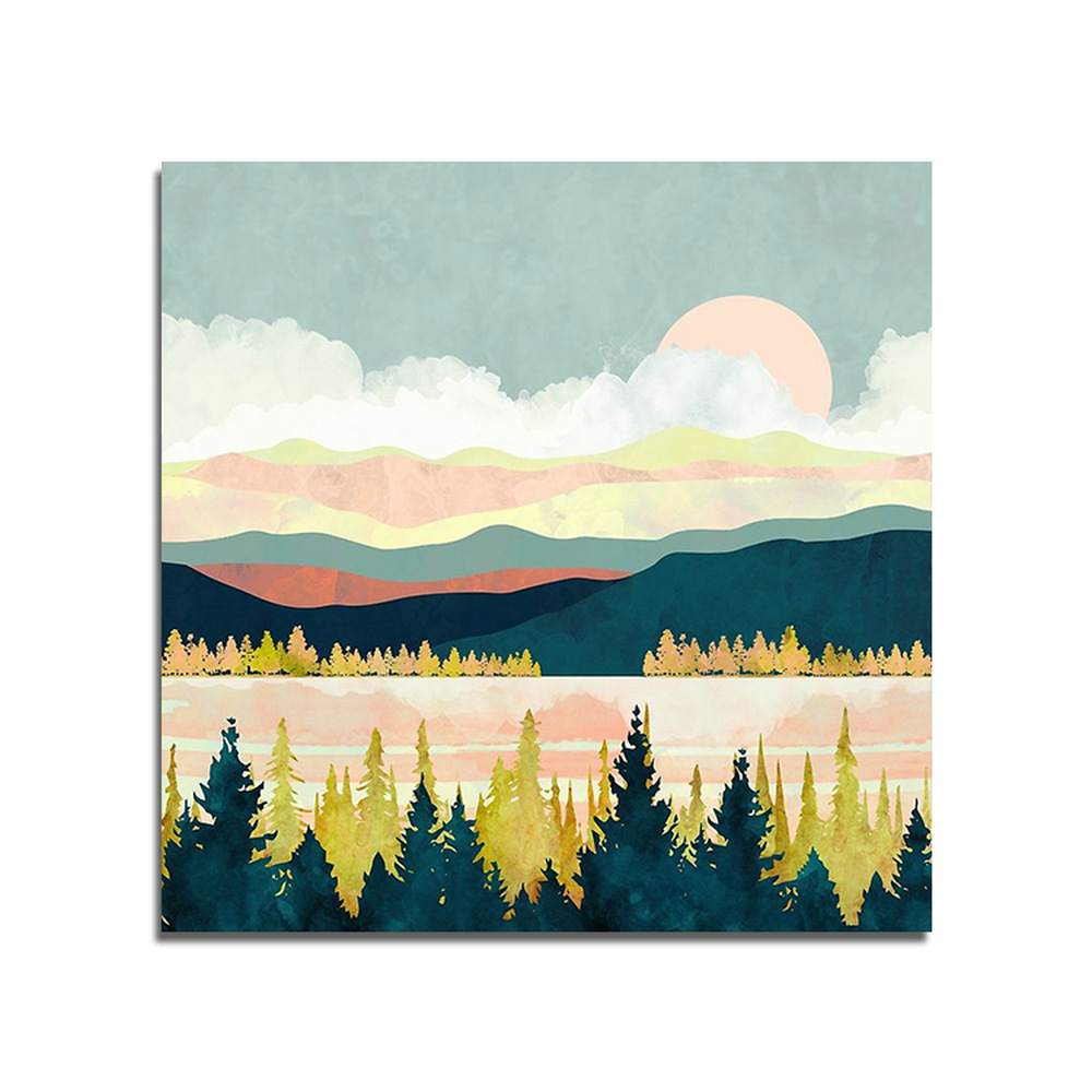 1-Piece-Landscape-Canvas-Painting-Sunset-Wall-Decorative-Art-Print-Picture-Frameless-Wall-Hanging-Ho-1750484-6
