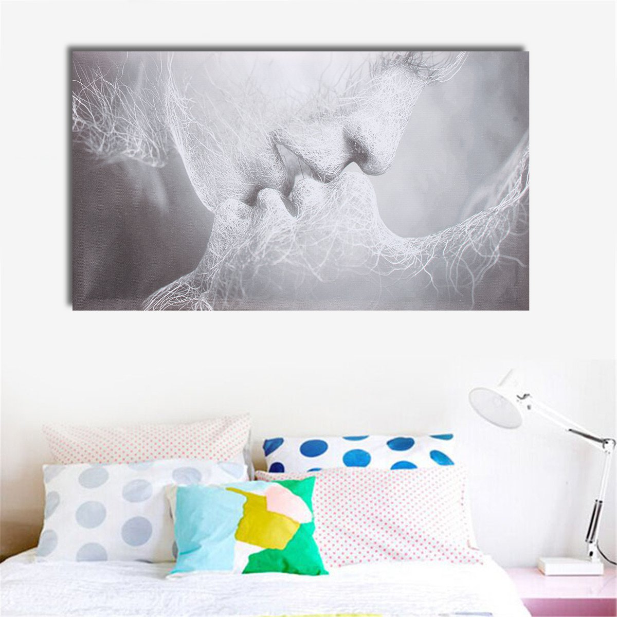 1-Piece-Love-Kiss-Abstract-Canvas-Painting-Wall-Decorative-Print-Art-Pictures-Frameless-Wall-Hanging-1733278-8