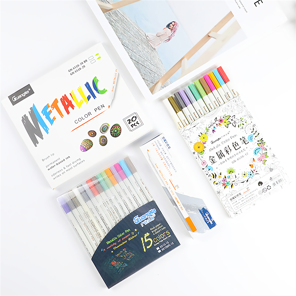 10122030-ColorsSet-DIY-Photo-Album-Marker-Pen-Graffiti-Acrylic-Paint-Highlighting-Art-Stationery-Pai-1741155-20