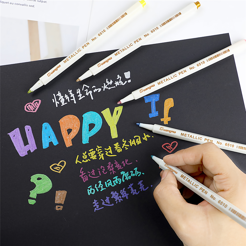 10122030-ColorsSet-DIY-Photo-Album-Marker-Pen-Graffiti-Acrylic-Paint-Highlighting-Art-Stationery-Pai-1741155-22