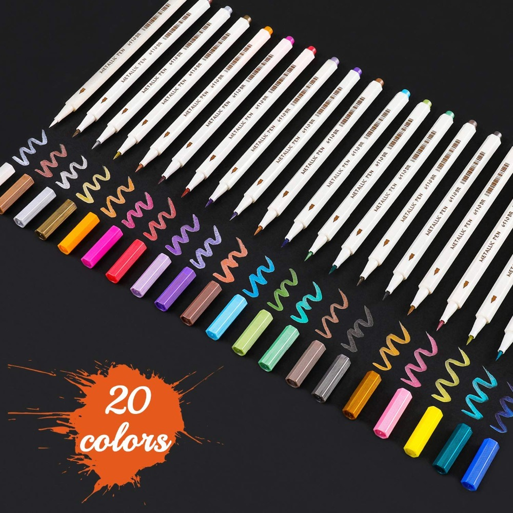 10122030-ColorsSet-DIY-Photo-Album-Marker-Pen-Graffiti-Acrylic-Paint-Highlighting-Art-Stationery-Pai-1741155-10
