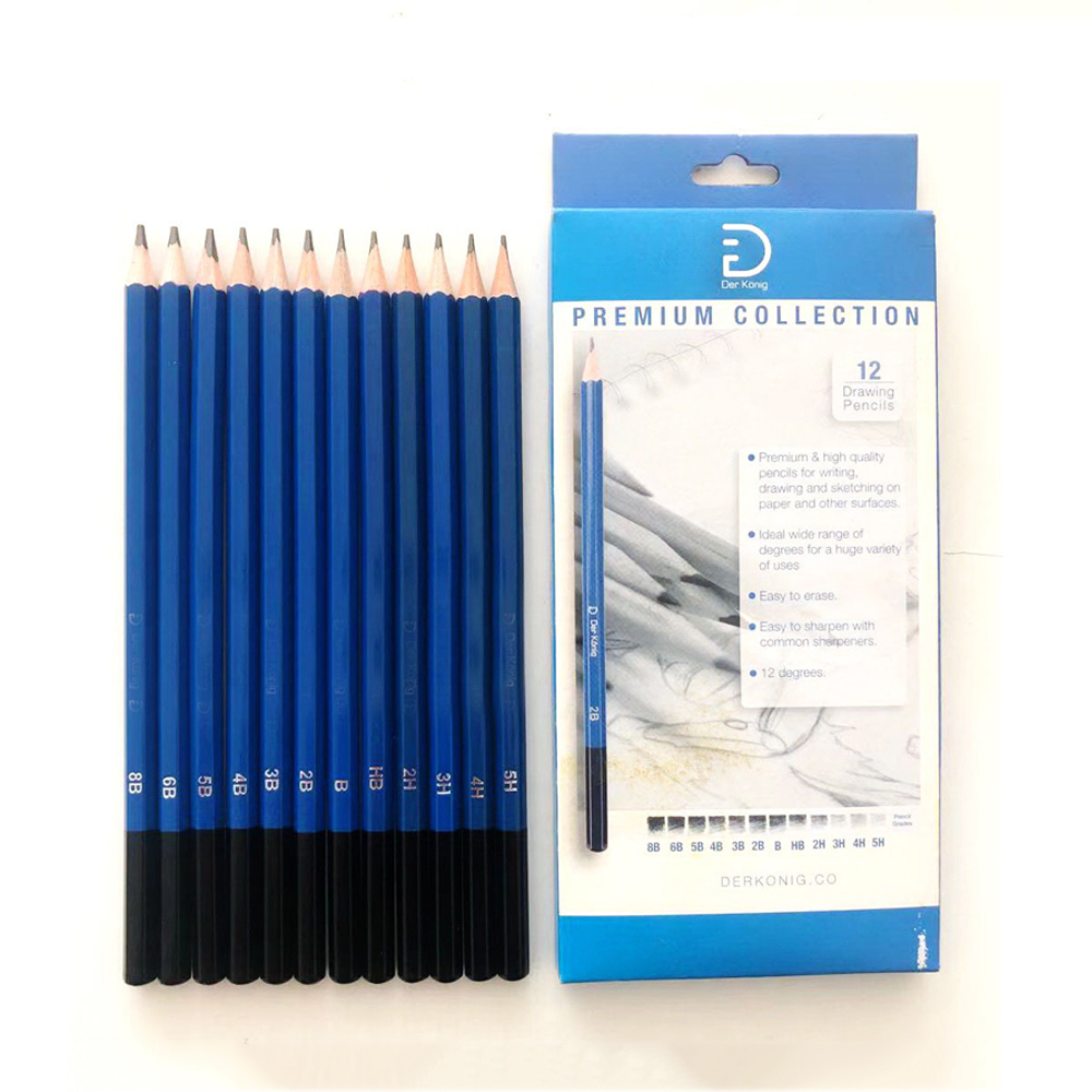 12pcs-Sketching-Pencil-Set-Professional-Art-Engineering-Drawings-Pencil-Tool-for-Beginner-Stationery-1804581-2