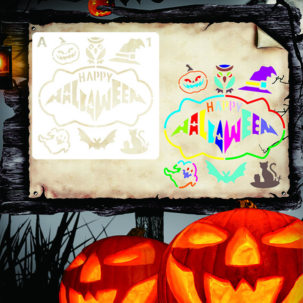 16pcs-Halloween-Painting-Template-Painting-Template-DIY-Graffiti-Accessories-Hollow-Template-Paint-A-1720898-2