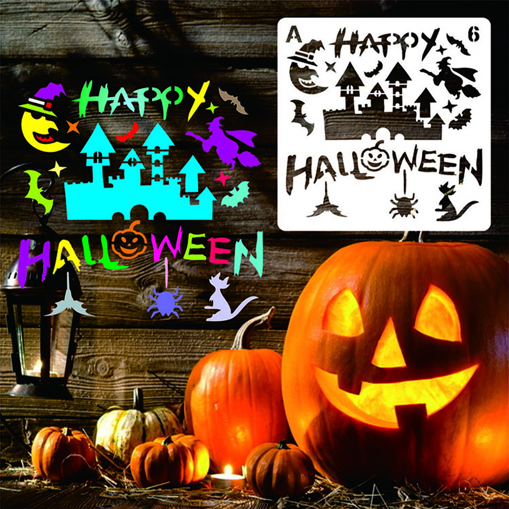 16pcs-Halloween-Painting-Template-Painting-Template-DIY-Graffiti-Accessories-Hollow-Template-Paint-A-1720898-4