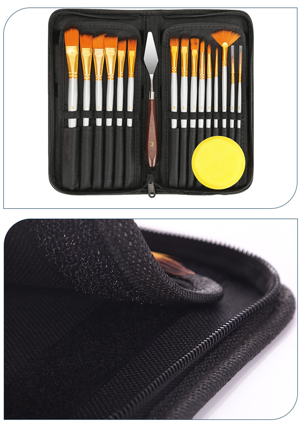 17Pcs-Paint-Brush-Set-Includes-Pop-up-Carrying-Case-with-Palette-Knife-and-1-Sponges-for-Acrylic-Oil-1763684-4