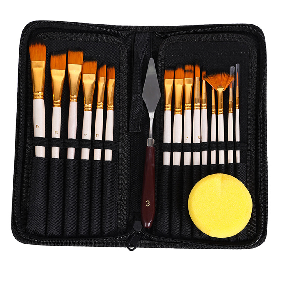 17Pcs-Paint-Brush-Set-Includes-Pop-up-Carrying-Case-with-Palette-Knife-and-1-Sponges-for-Acrylic-Oil-1763684-9