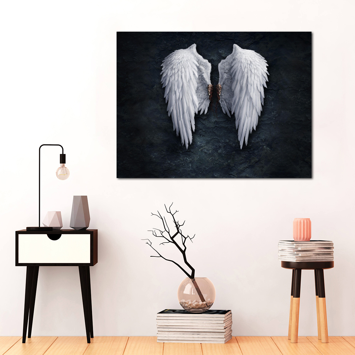 1Pc-Wall-Decorative-Painting-Angel-Wings-Canvas-Print-Wall-Decor-Art-Pictures-Frameless-Wall-Hanging-1725089-2