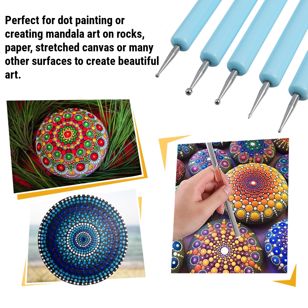 53Pcs-Mandala-Dotting-Tools-Set-Rock-Painting-Kit-Nail-Art-Craft-Pen-Paint-Stencil-Supplies-Stone-Ma-1783953-2