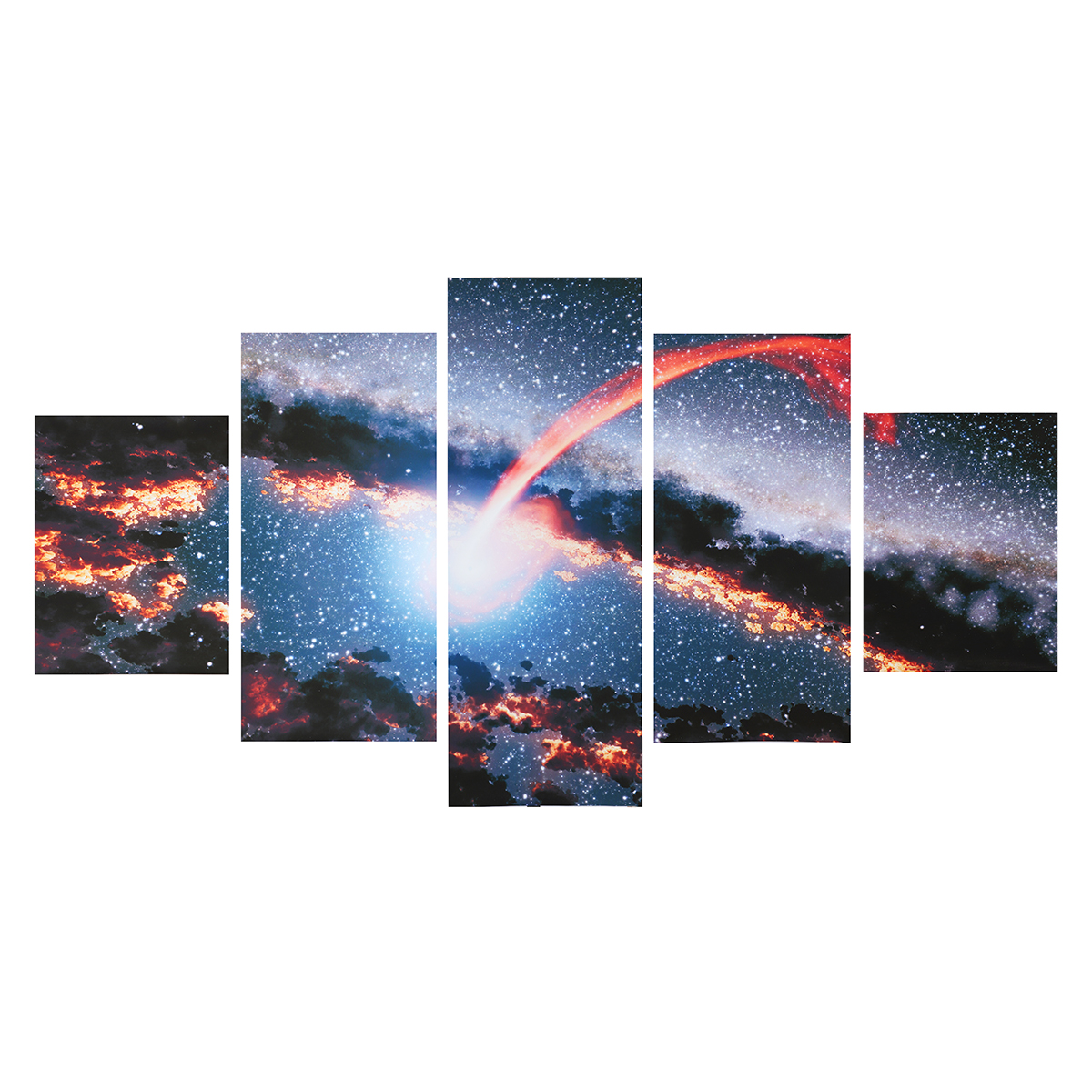 5Pcs-Canvas-Painting-Starry-Sky-Wall-Decorative-Print-Art-Pictures-Frameless-Wall-Hanging-Home-Offic-1803048-4
