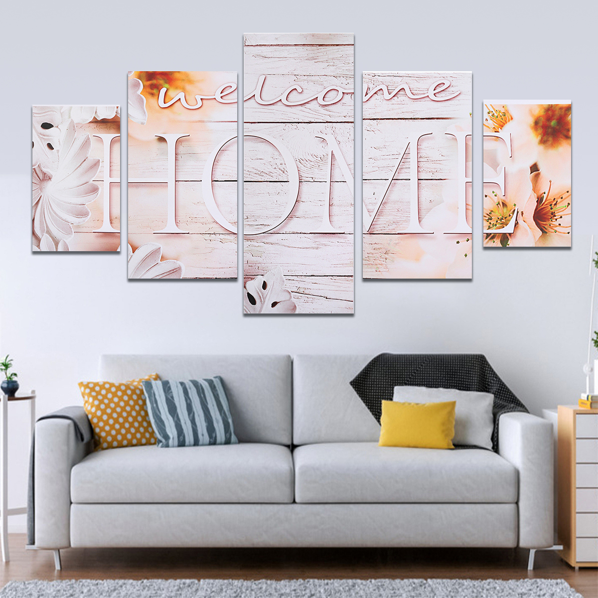 5Pcs-Canvas-Paintings-Love-HOME-Wall-Decorative-Print-Art-Pictures-Unframed-Wall-Hanging-Home-Office-1785063-7