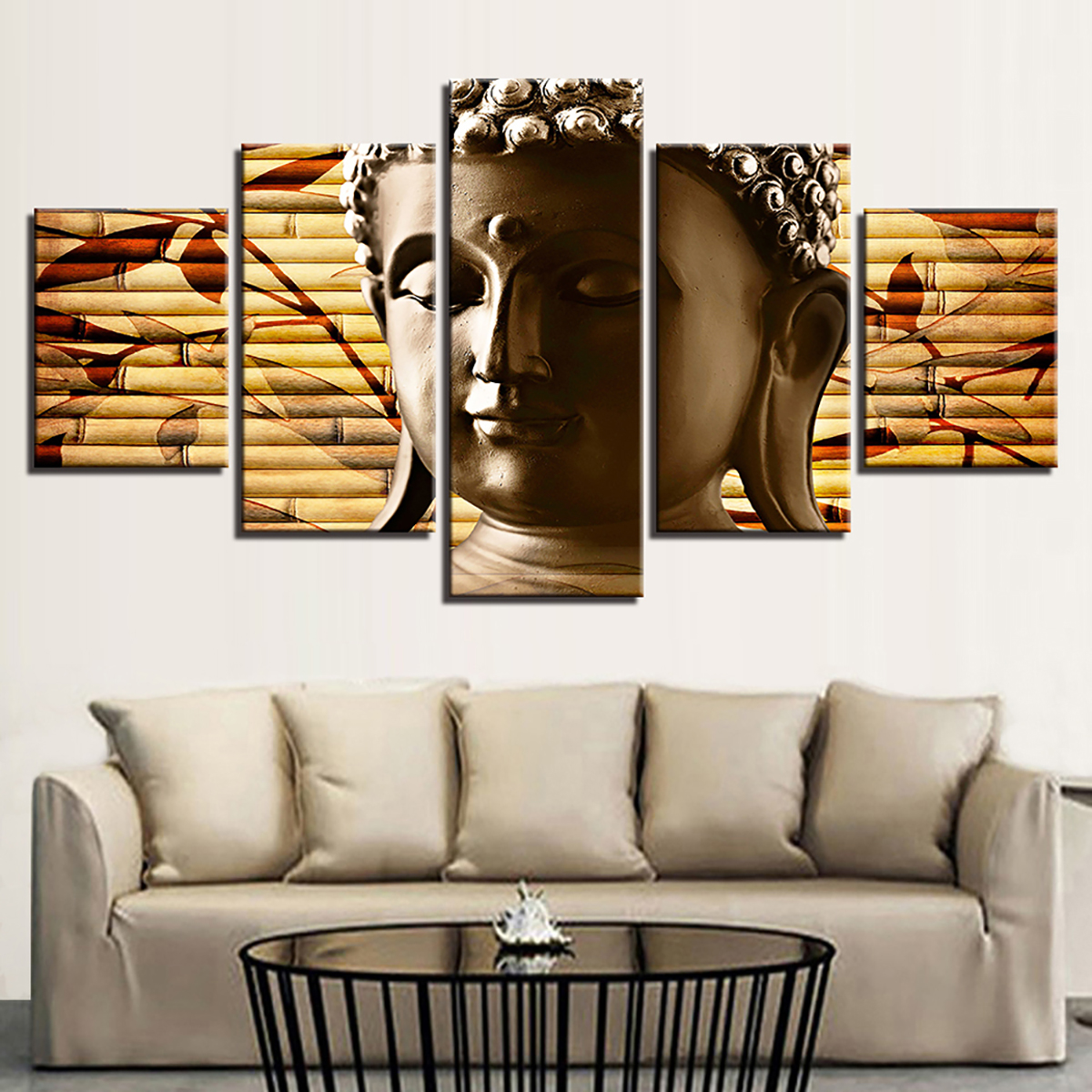 5Pcs-Canvas-Print-Paintings-Scenery-Oil-Painting-Wall-Decorative-Printing-Art-Picture-Frameless-Home-1758668-7