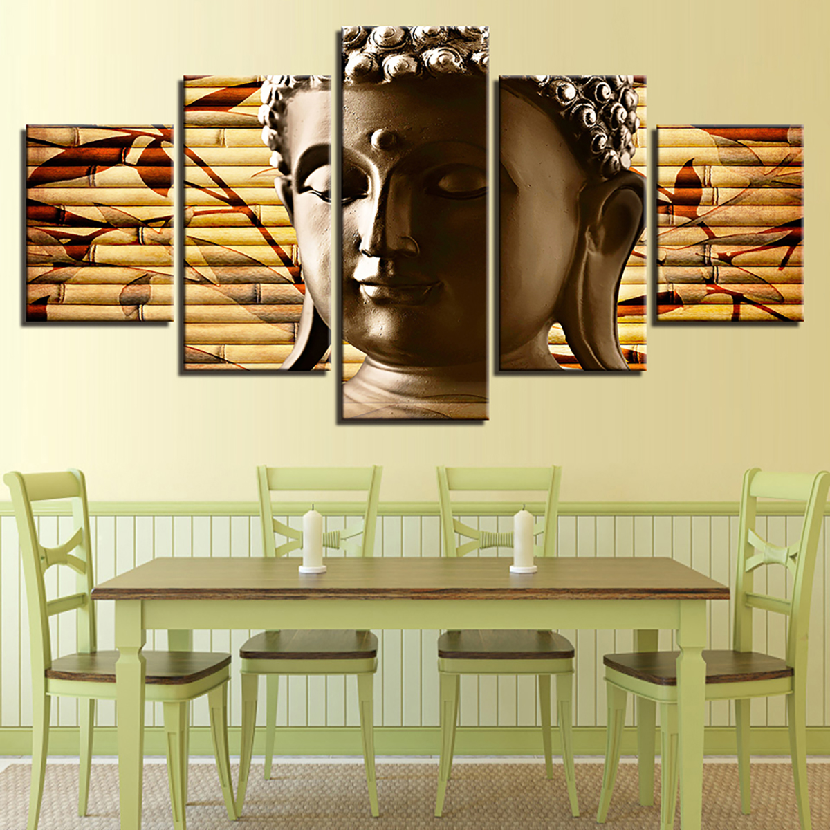 5Pcs-Canvas-Print-Paintings-Scenery-Oil-Painting-Wall-Decorative-Printing-Art-Picture-Frameless-Home-1758668-8