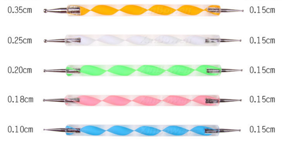5Pcs-Color-Handle-Dotting-Tools-Spiral-Rod-Double-end-Point-Nail-Pen-Indentation-Pen-Point-Flower-Dr-1688498-1