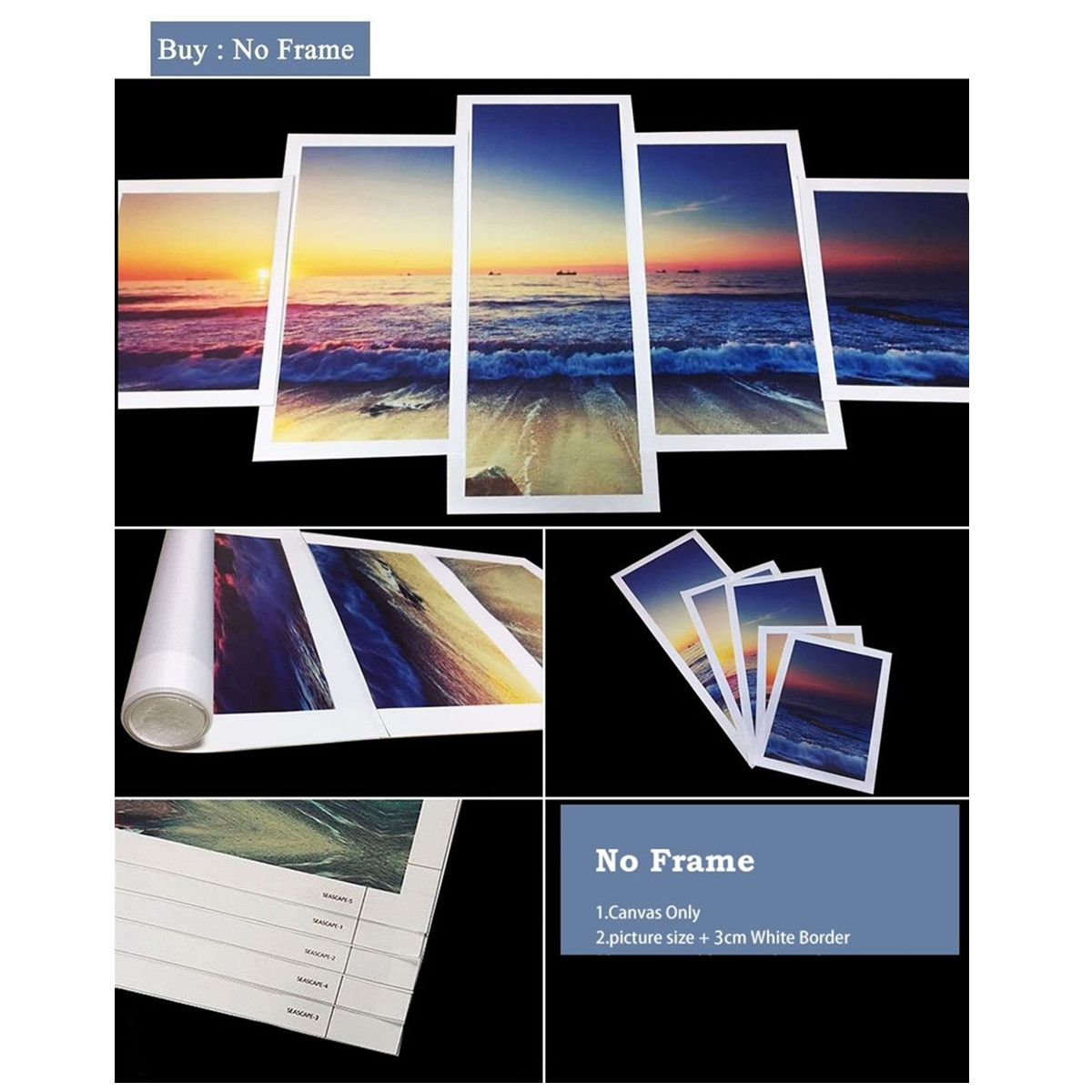 5Pcs-DIY-Modern-Abstract-Flowers-Canvas-Print-Painting-Picture-Wall-Art-Home-Decoration-Wallpaper-1746742-2